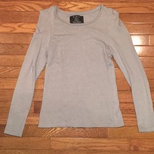 Zara work blouse with shoulder detail large